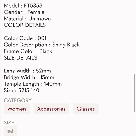 Tom Ford 5353 (black optical frame) - Picture 6 of 7